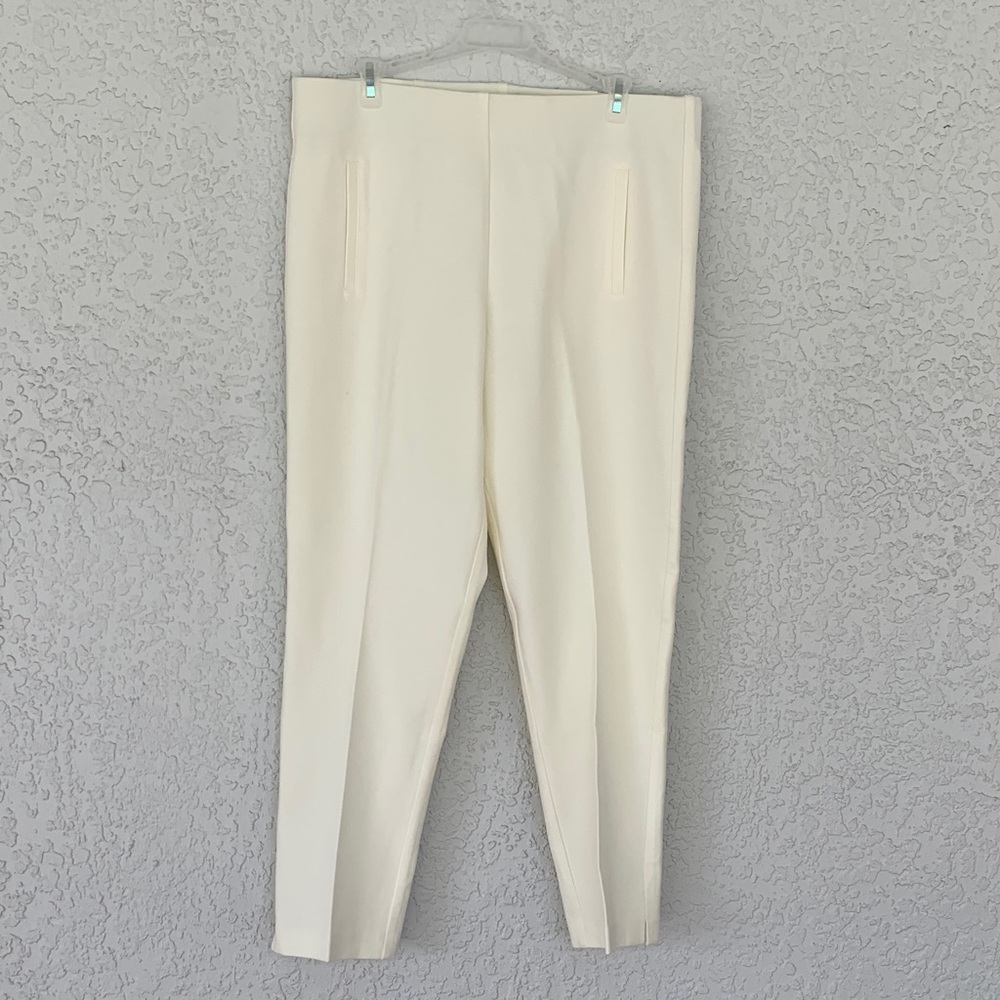 Chico's Elegant Cream Dress ankle  Pants size 2